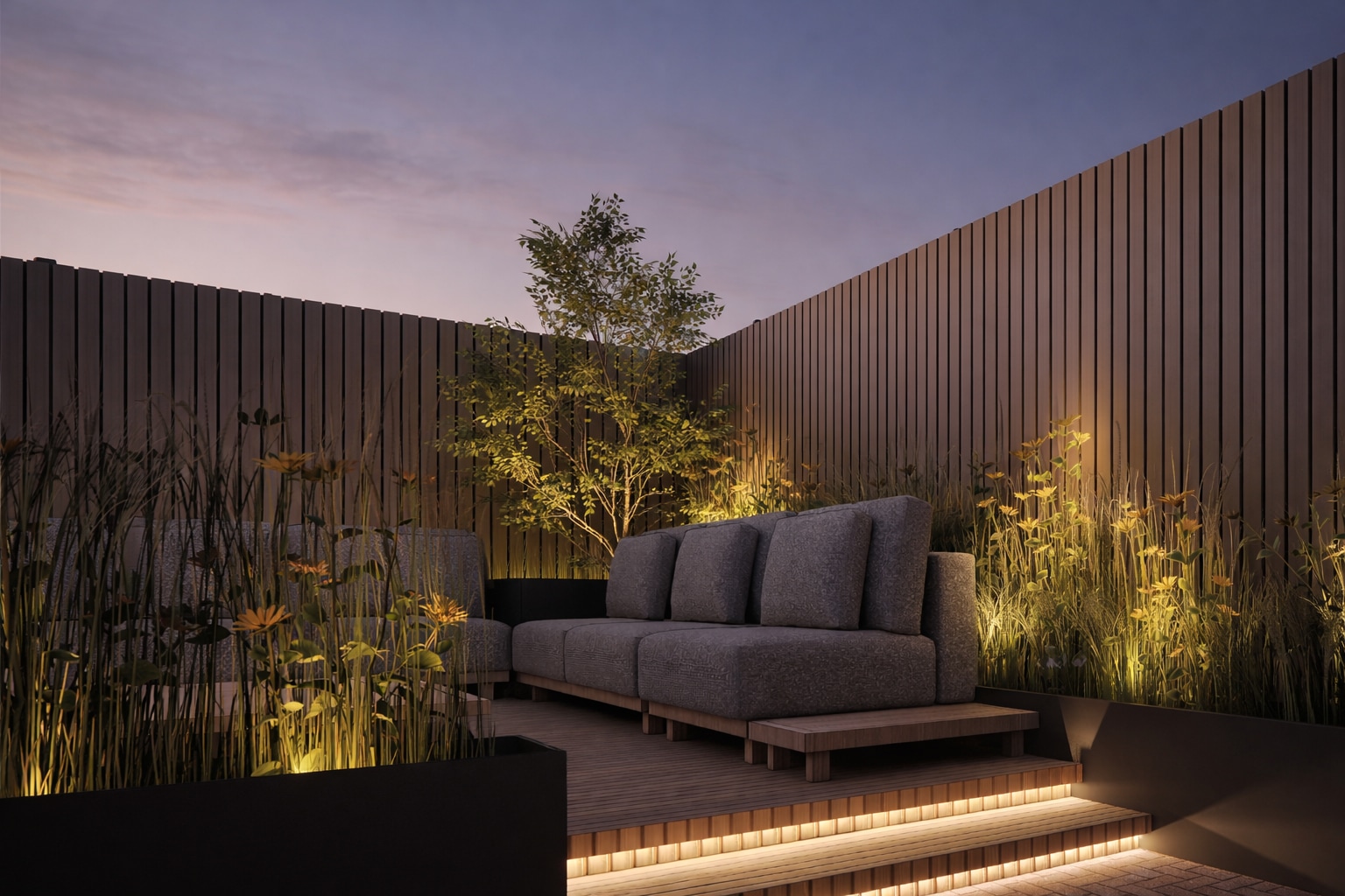 Garden Sunset Lounge, sfeervolle avondloungeplek